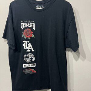 Popular Poison California Legend L.A.  West Coast T-shirt Lowrider Size X-Large